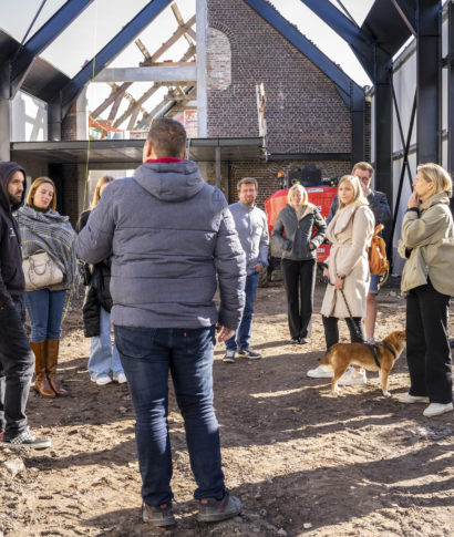 Visite du futur entrepôt de la brasserie du Borinage